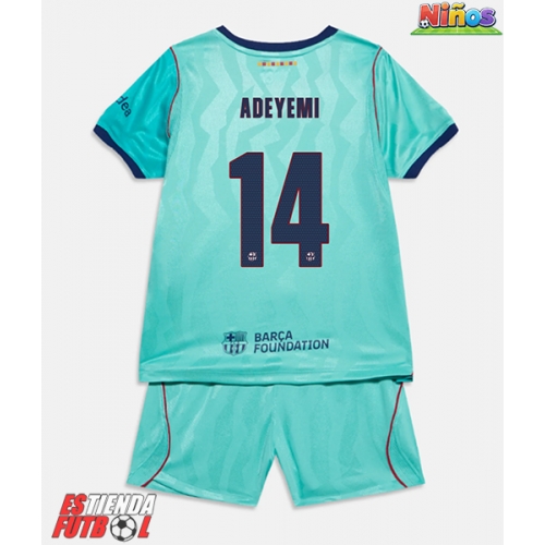 Barcelona Karim Adeyemi #14 Tercera Equipación Niños 2026-27 Manga Corta (+ Pantalones cortos)
